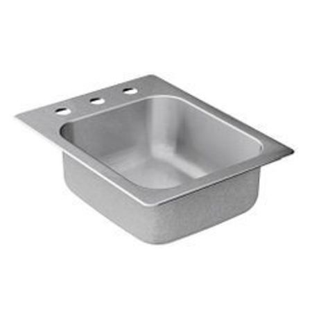 MOEN 17"X22" Stainless Steel 20 Gauge Single Bowl Sink 22127